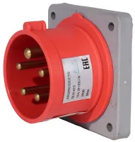 Вилка встраиваемая 16A 5п (3P+PE+N) SLN-615 IP44, 380В, AWSPRODUCTS