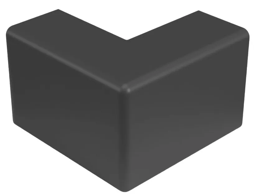 Угол внешний 25х16 мм ЧЕРНЫЙ Промрукав (4)