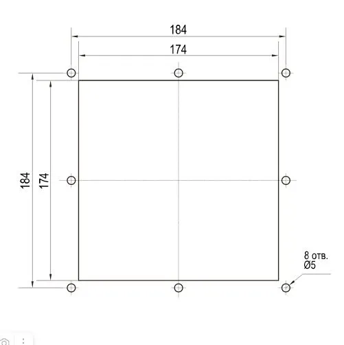 Решётка вентиляционная выпускная c фильтром. 300.01.300 ОВЕН