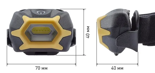 Фонарь налобный светодиодный GB-701 на батарейках Рабочие Практик ЭРА