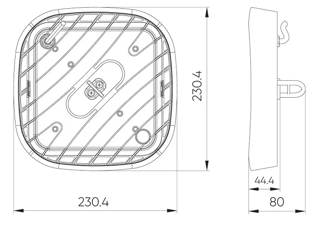 Светильник подвесной LED ECOBEAM 4000К 100Вт 10000Lm IP65 черный Ledline