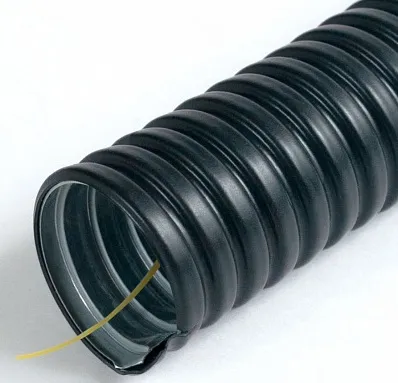 Металлорукав в ПВХ изол. 12 черный с зондом МРПИ-НГ Гофроматик (20м)