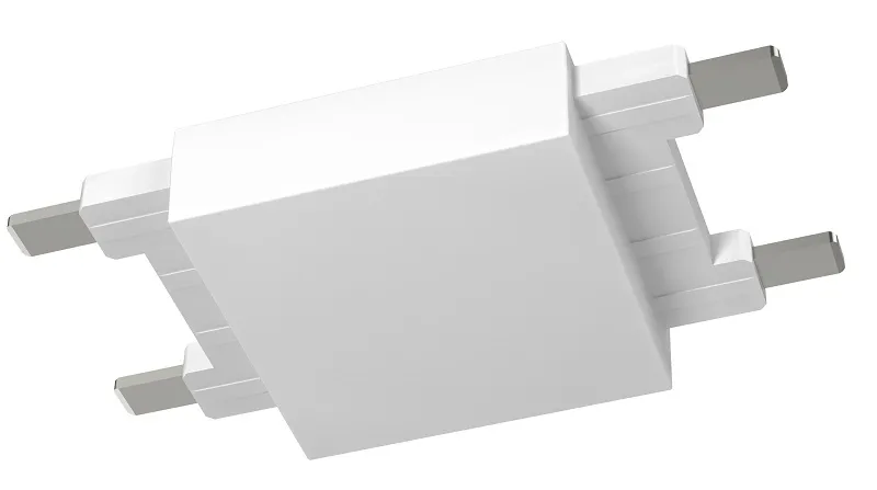 Коннектор прямой системы SLIM, белый, CN-SLIM-WH-I