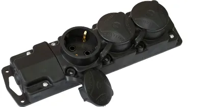 Колодка каучук 3-я с/з IP44 BYLECTRICA