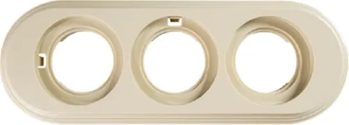 Рамка 3-я Сл. Кость (пластик) Bironi