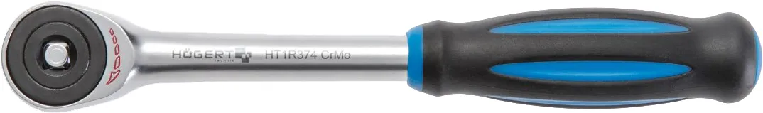 Трещотка с поворотной рукояткой, 1/4", 60 зубцов HOEGERT