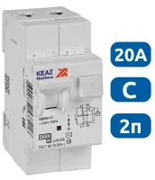 АВДТ32 OptiDin D63-22C20-AC-У3 С20/2 30мА, тип AC, 4.5кА КЭАЗ