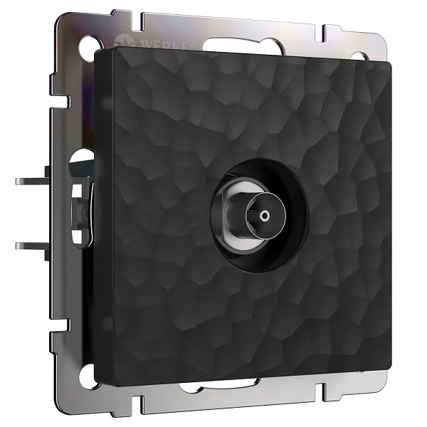 Розетка TV Черный Hammer WERKEL