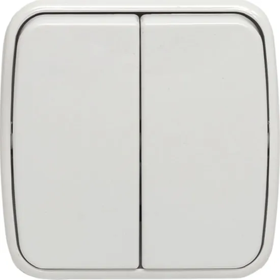 Выключатель ОУ 2-кл. Белый Минск EKF