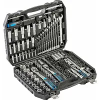 Набор инструментов, 222 шт., 1/4", 3/8",1/2" HOEGERT, ком