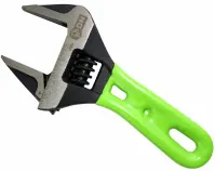 Ключ разводной c тонкими губками 0-34 мм, укороченная рукоятка, 140мм, CrV ON