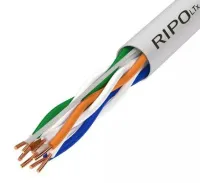 Кабель RIPO Premium UTP cat 6A НГ(В) 4*2*0.58 Cu Indoor серый