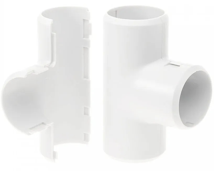 Тройник разборный 20 мм БЕЛЫЙ (50шт) (600шт кор)