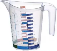 Кружка мерная 1,0л "Домино" прозрачная ЭЛФ 315