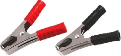 Зажим крокодил REXANT, длина 105 мм, ток 100A, 2 шт., пакет БОПП, уп