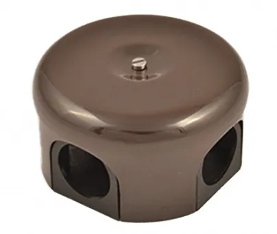 Коробка распред. 78х50мм Коричневый (керамика) Bironi