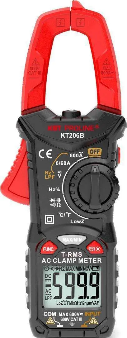 Клещи токоизмерительные KT206B PROLINE КВТ