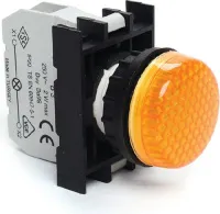 Индикатор LED жёлтый B080XS 12-30В AC/DC IP50 Emas