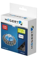 Корщетка дисковая, стальная витая, диаметр 115мм, крепление M14 HOEGERT