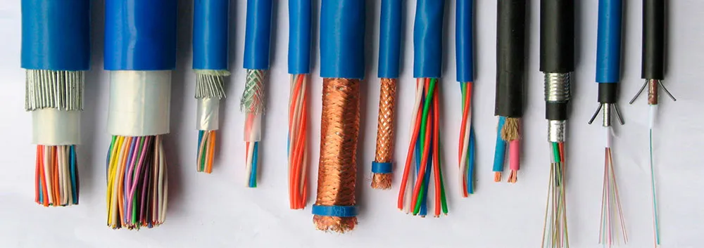 Виды кабелей и проводов
