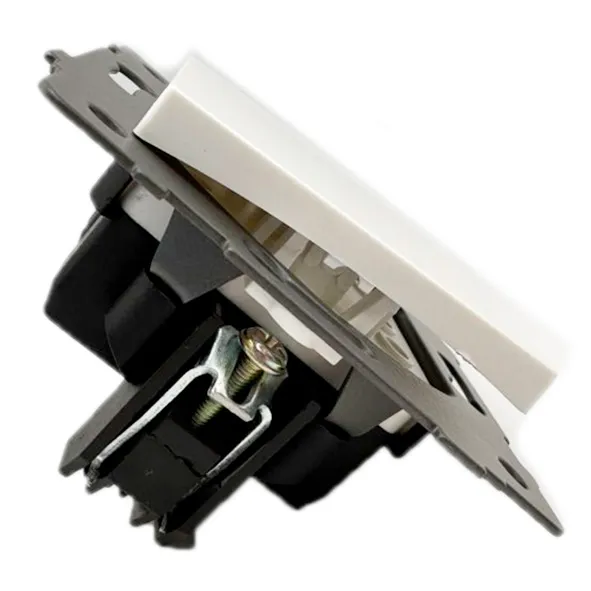 Выключатель 1-кл. с подсветкой белый A-002W "Аура" AWSproducts