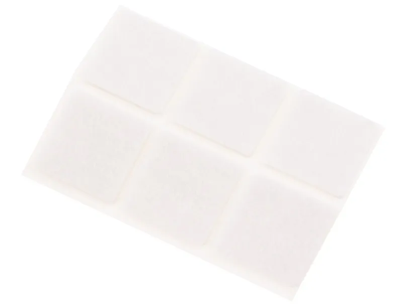 Пункт фетровый самоклеящийся 30*30 белый (6шт.) (Стройбат), уп