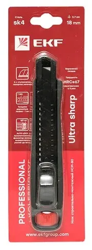 Нож 18мм HCM-80 EKF Professional