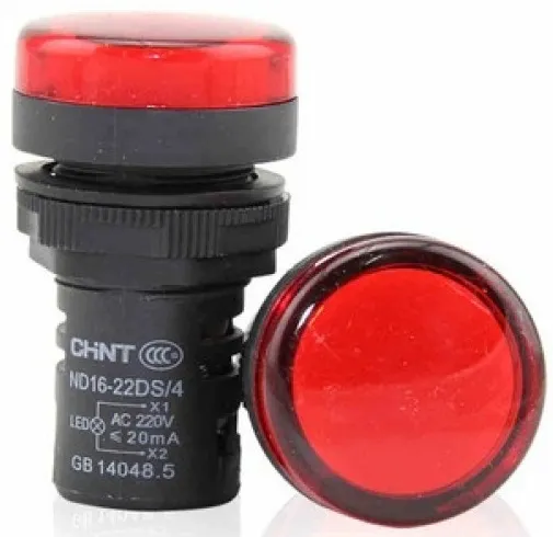 Индикатор LED красный ND16-22DS/4 230В АС IP40 CHINT