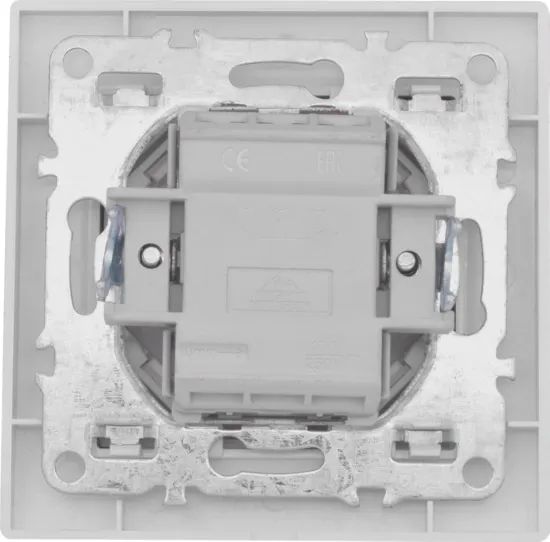 Выключатель 2-кл. с подсветкой Белый Минск EKF