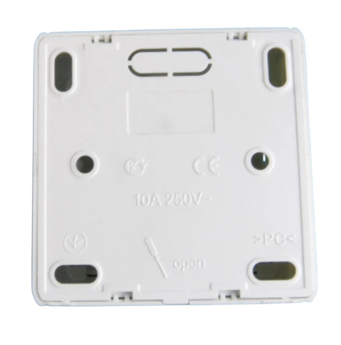 Выключатель ОУ проходной 1-кл. белый SD-S003W "Standard" AWSproducts