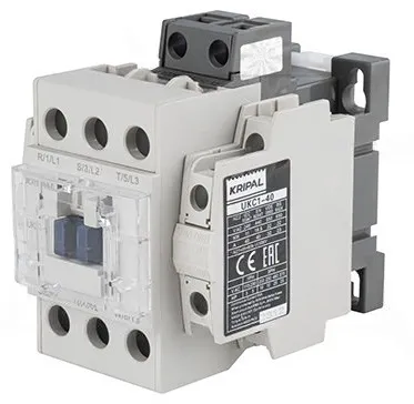 Контактор UKC1-40-22-24AC, 60A, 18.5kW, Uк=24VAC, 2NO+2NC 