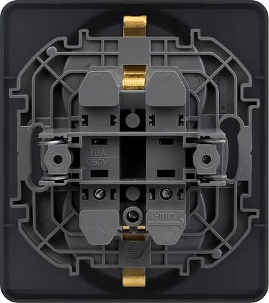 Розетка 2-я с/з Антрацит INSPIRIA LEGRAND