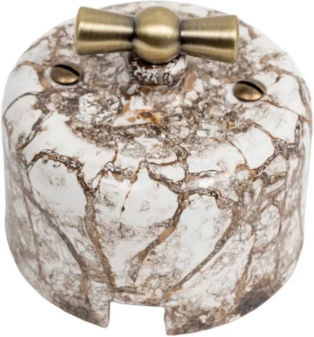 Выключатель 2-кл. Мрамор (керамика) Bironi