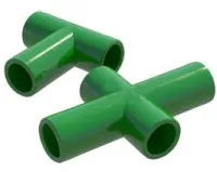 Соединители для парника ф12мм ПК-001 (комплект:6 тройников, 12 крестовин), ком