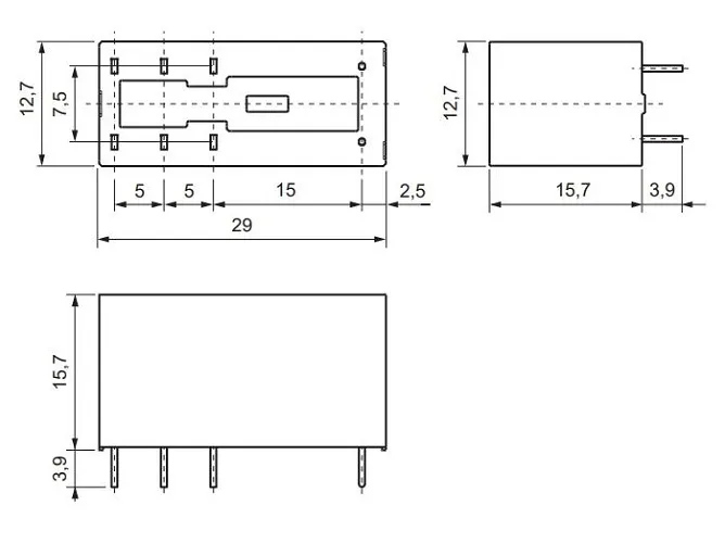 Реле миниатюрное MER2-024DC 2пер ETI