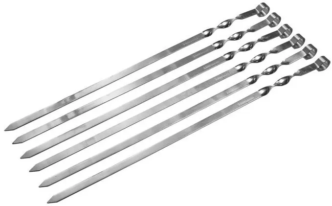 Шампур плоский 50 см набор "ТОРНАДО" 6