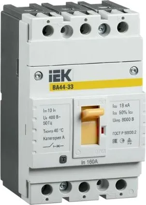 Автоматический выключатель ВА44-33 50А/3 15кА IEK