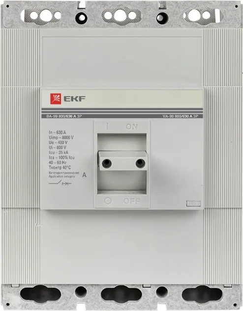 Автоматический выключатель ВА-99 800/630А 35кА 3p. Proxima EKF