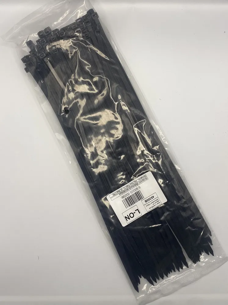 Хомут 4,8*300 чёрный UV нейлон (100шт) (L-ON), уп