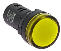 Индикатор LED желтый AD16-16HS 16 мм. 24В AC/DC IP54 EKF