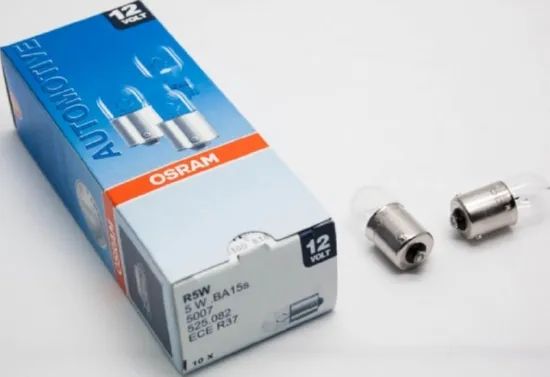 Лампа 5007 5W 12V BA15S (продается только упаковками по 10 шт.)