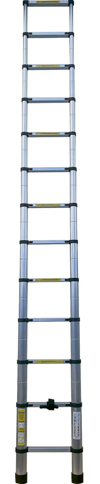 Лестница алюминиевая телескопическая 13 ступеней  (TLS 3.8) (ALUMET)