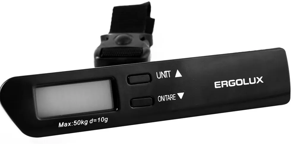 Весы ручные электронные безмен до 50 кг черные ELX-SB04-C02 ERGOLUX