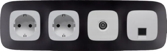 Рамка 4-я Черный матовый ALLURE LEGRAND