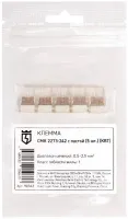 Клемма 2 отверстия 0,5-2,5 (уп. - 5 шт.) (СМК 2273-242) с пастой (КВТ), уп