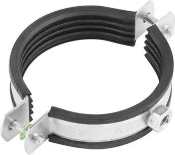 Хомут сантехнический 2" (60-65) М8 цинк без шпильки Premium