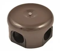 Коробка распред. 110х50мм Коричневый (пластик) Bironi