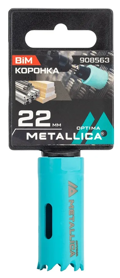 Коронка биметаллическая 22 мм METALLICA Optima