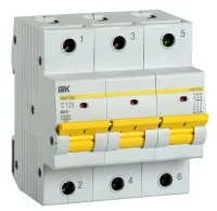Автомат (рос) ИЭК ВА47-150 3Р 125А 15кА C IEK