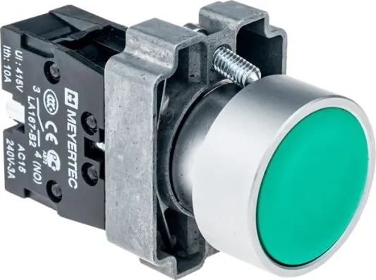 Кнопка MTB2-BAZ113 зел. 1но, IP65 Meyertec
